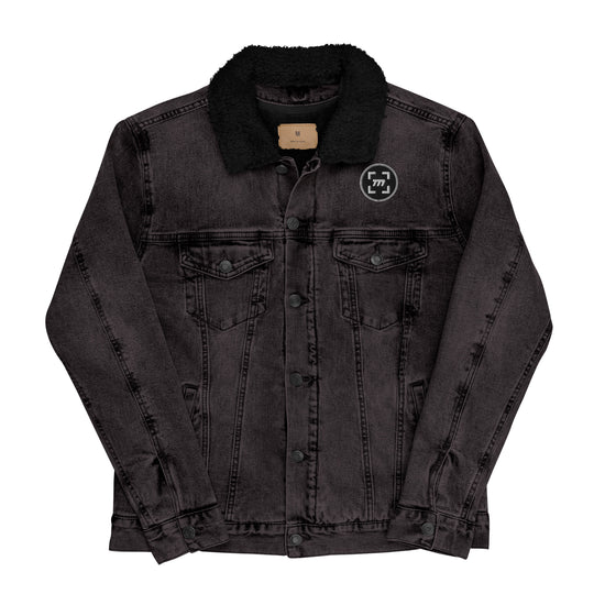 Mellow Skull Denim Sherpa Jacket